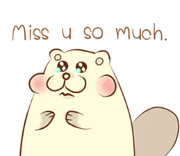 lovely beaver (Eng) sticker #11073112