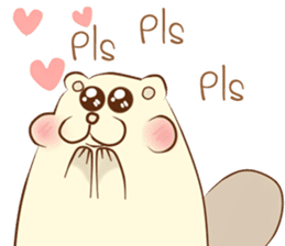 lovely beaver (Eng) sticker #11073114