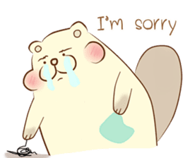 lovely beaver (Eng) sticker #11073122