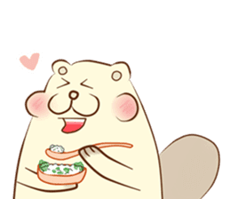 lovely beaver (Eng) sticker #11073127