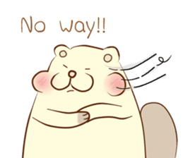 lovely beaver (Eng) sticker #11073138