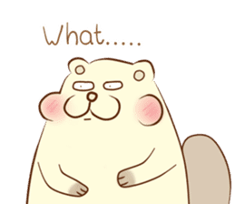 lovely beaver (Eng) sticker #11073139