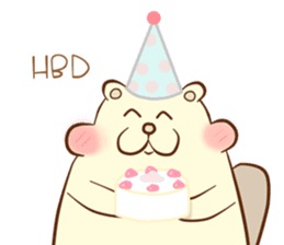 lovely beaver (Eng) sticker #11073151