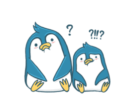Duo Penguin &  theirs happy life sticker #11073249