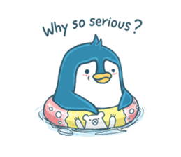 Duo Penguin &  theirs happy life sticker #11073260