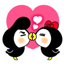 Pe.Guin and Penmi~ sweet love~ sticker #11073716