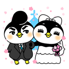Pe.Guin and Penmi~ sweet love~ sticker #11073749