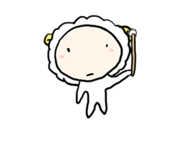 super cutie sheep sticker #11073809