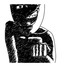 Clear expression of the shadow sticker #11073959