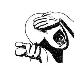 Clear expression of the shadow sticker #11073969