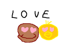 Duck you and brown sugar-kun sticker #11074631