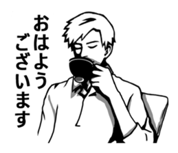 Greeting of workers sticker #11074792