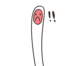 Little White Crane sticker #11075485