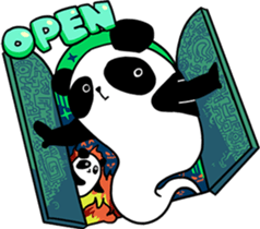 Panda Almighty 's Happy Holidays sticker #11075973