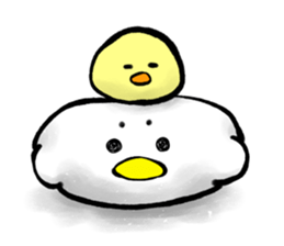 Sumi Piyo Balloon of a loose honorific sticker #11077310