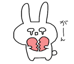 Shocking rabbit sticker #11077599