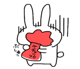 Shocking rabbit sticker #11077600