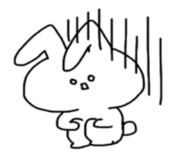 Shocking rabbit sticker #11077603