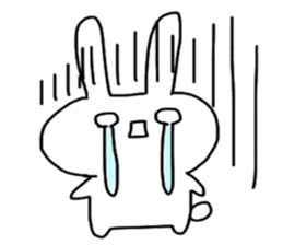 Shocking rabbit sticker #11077604