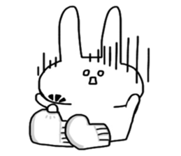 Shocking rabbit sticker #11077606