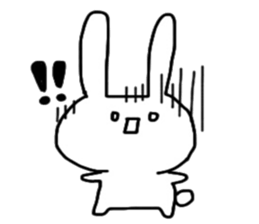 Shocking rabbit sticker #11077608