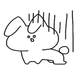 Shocking rabbit sticker #11077612