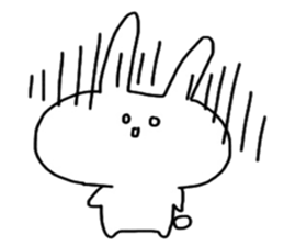 Shocking rabbit sticker #11077614