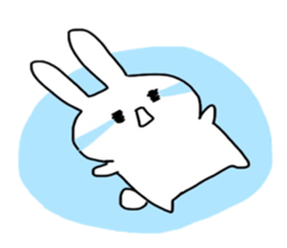 Shocking rabbit sticker #11077615