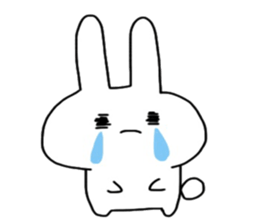 Shocking rabbit sticker #11077616