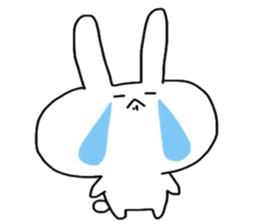 Shocking rabbit sticker #11077620