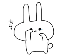 Shocking rabbit sticker #11077621