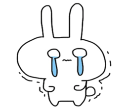 Shocking rabbit sticker #11077622