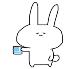 Shocking rabbit sticker #11077625