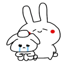 Shocking rabbit sticker #11077628