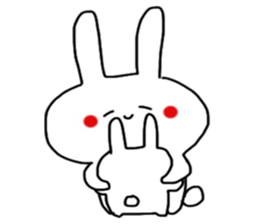 Shocking rabbit sticker #11077629