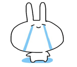 Shocking rabbit sticker #11077630