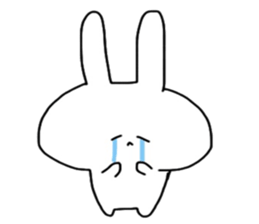 Shocking rabbit sticker #11077631