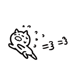 Earnestly escape cat sticker #11078833