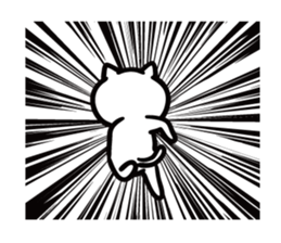 Earnestly escape cat sticker #11078838