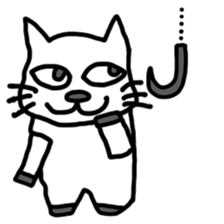 Voice of the white cat sticker #11080012