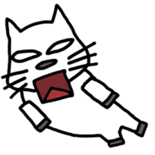 Voice of the white cat sticker #11080013