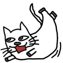 Voice of the white cat sticker #11080021