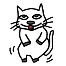 Voice of the white cat sticker #11080027