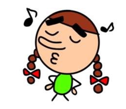 Surreal woman,Keiko sticker #11080759