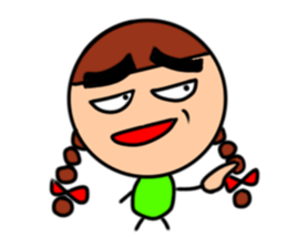 Surreal woman,Keiko sticker #11080775