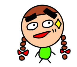 Surreal woman,Keiko sticker #11080791