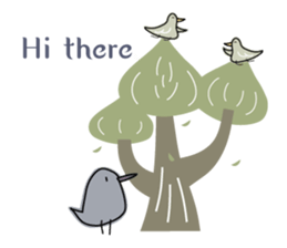 Birds in the forest 3 English ver. sticker #11080854