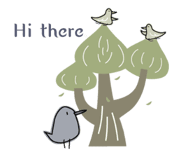 Birds in the forest 3 English ver. sticker #11080854