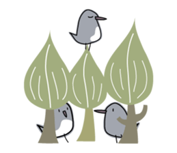 Birds in the forest 3 English ver. sticker #11080864