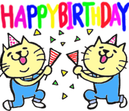 twin cats honorifics sticker #11082391